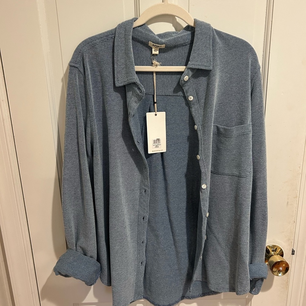 Harper Blue Button-Up Shirt